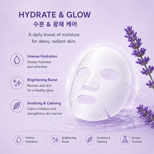Leeds Beauty Hydrate & Glow Korean Face Mask
