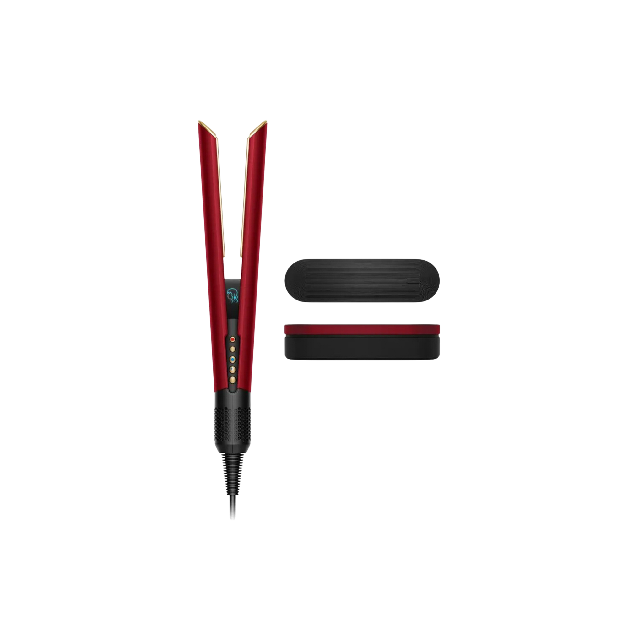 Dyson Airstrait Straightener Red Velvet & Gold