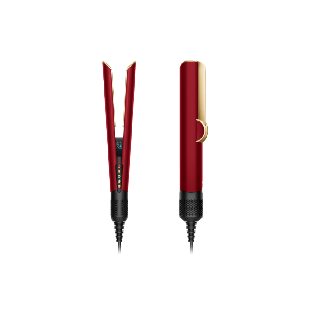 Dyson Airstrait Straightener Red Velvet & Gold